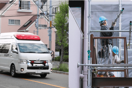 交通事故、労災に対応